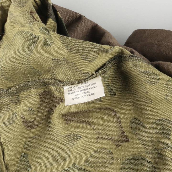 Vintage 80s-90'S Red Head Blue Bill Camouflage Pattern Hunting Vest, Men's Size L cotton Khaki type Vintage Second Hand
