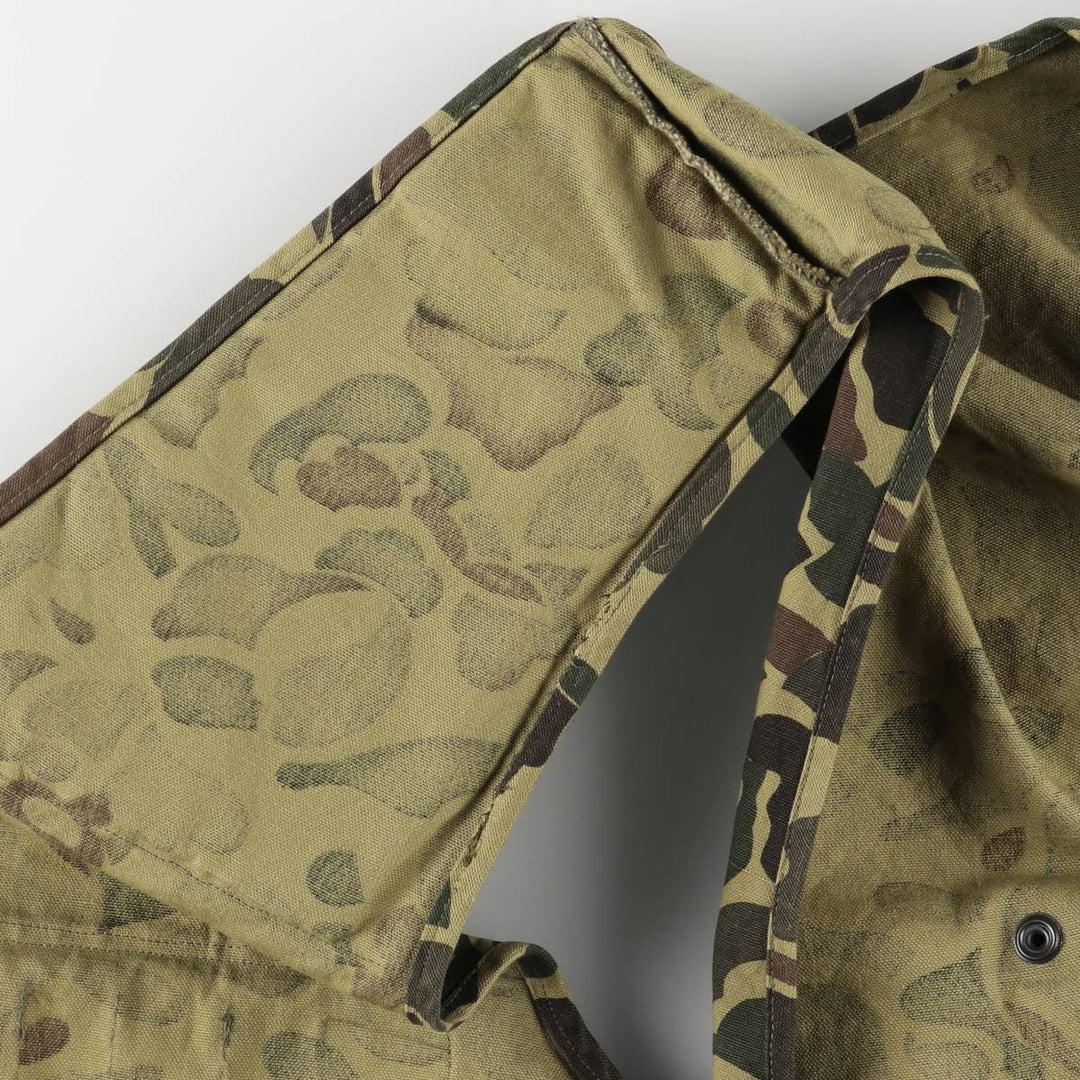 Vintage 80s-90'S Red Head Blue Bill Camouflage Pattern Hunting Vest, Men's Size L cotton Khaki type Vintage Second Hand