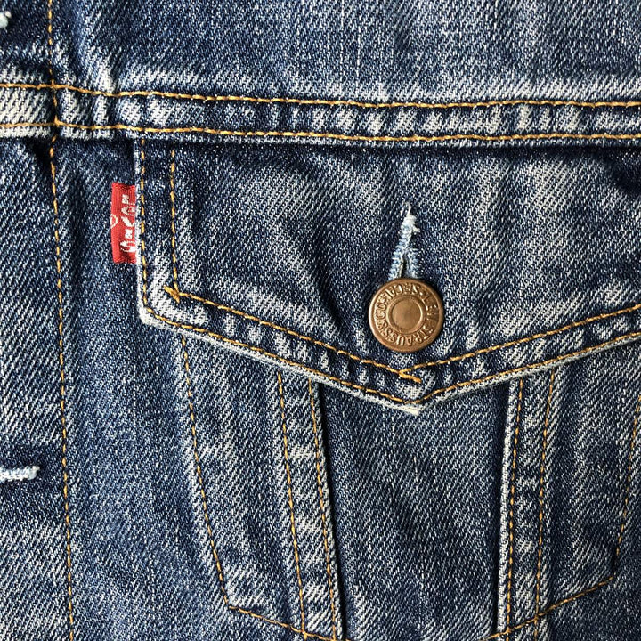 2000'S Levi's 70590-0417 Euro Model Denim Jacket, Men's Size L cotton blue type Vintage Second Hand