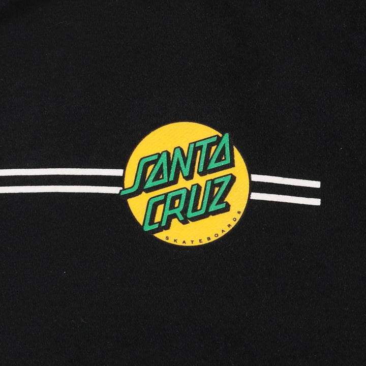 Santa Cruz SANTA CRUZ sweatshirt pullover hoodie, men's size M cotton black type Vintage Second Hand