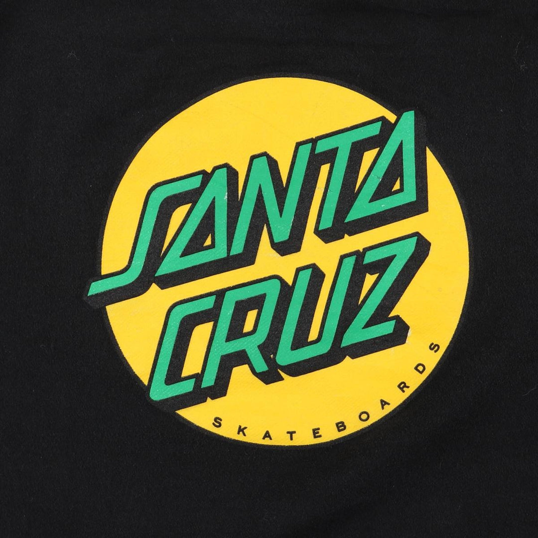 Santa Cruz SANTA CRUZ sweatshirt pullover hoodie, men's size M cotton black type Vintage Second Hand