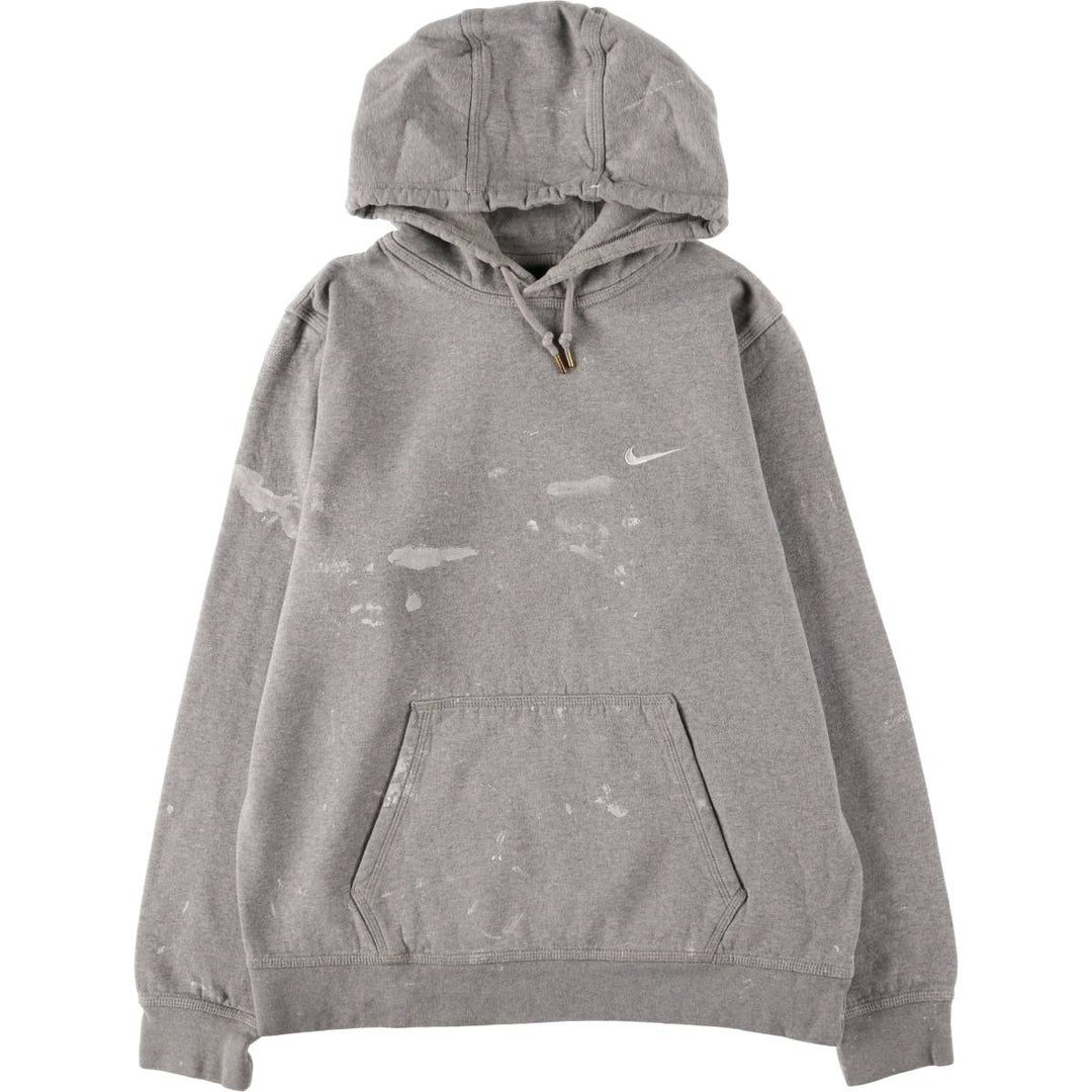 Nike Paint Sweat Pullover Hoodie, Men's Size L cotton gray type Vintage Second Hand