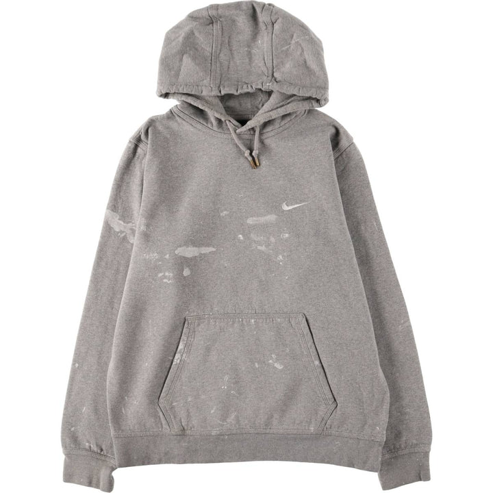 Nike Paint Sweat Pullover Hoodie, Men's Size L cotton gray type Vintage Second Hand