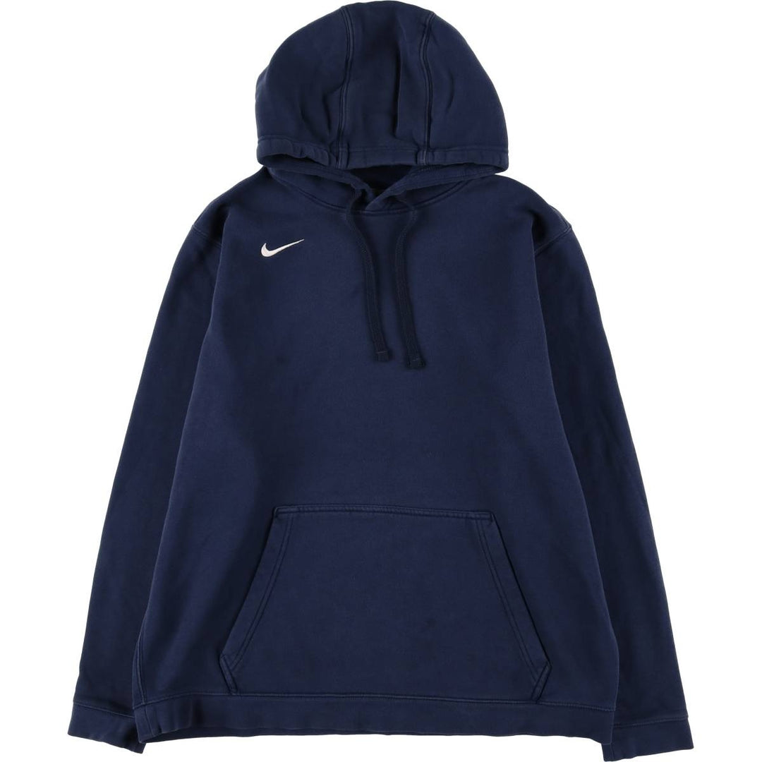 Nike Sweat Pullover Hoodie Men's XL Size cotton navy blue type Vintage Second Hand