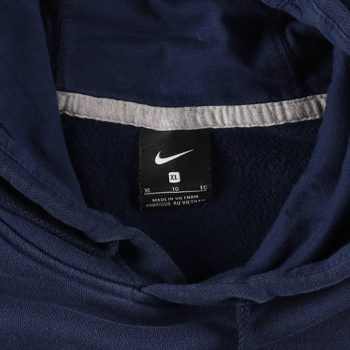 Nike Sweat Pullover Hoodie Men's XL Size cotton navy blue type Vintage Second Hand