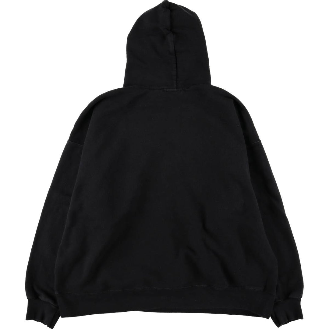 Thrasher Fire Pattern Pullover Hoodie, Men's XL cotton black type Vintage Second Hand
