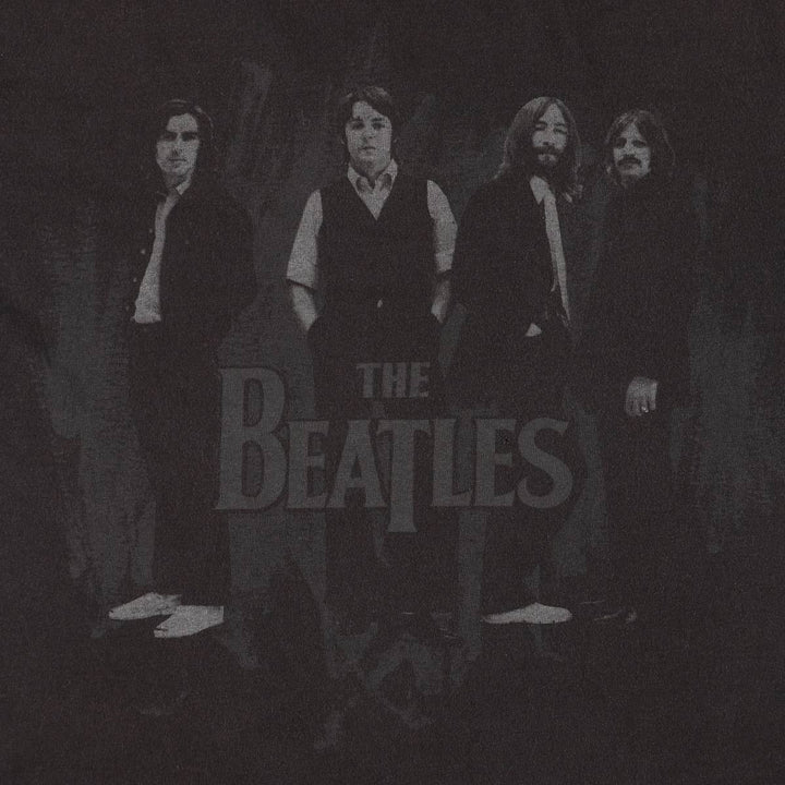 00's THE BEATLES Band T-shirt, Band T, Men's M size cotton black type Vintage Second Hand