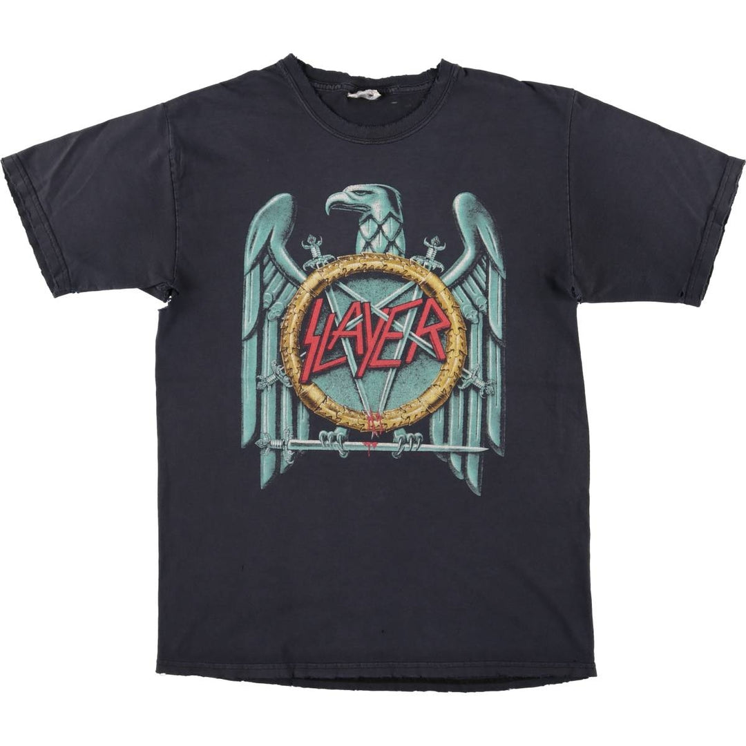 SLAYER Slayer Band T-Shirt, Men's Size M unclear black type Vintage Second Hand