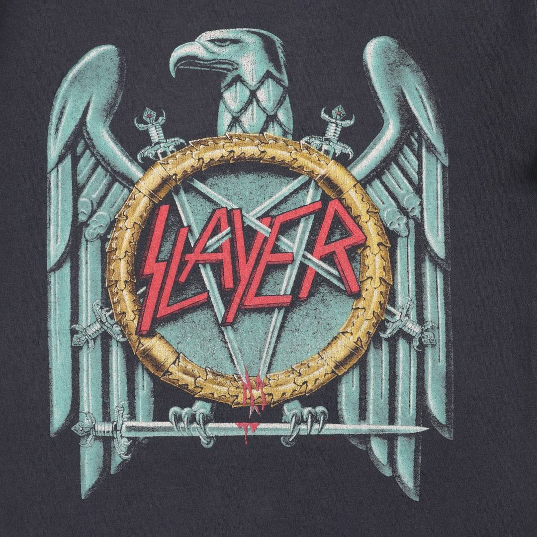 SLAYER Slayer Band T-Shirt, Men's Size M unclear black type Vintage Second Hand