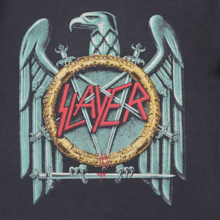 SLAYER Slayer Band T-Shirt, Men's Size M unclear black type Vintage Second Hand