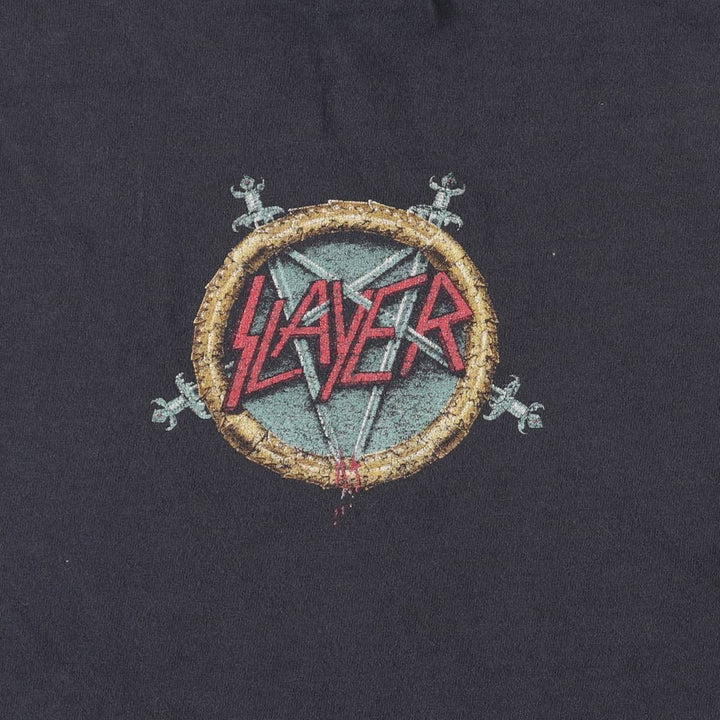 SLAYER Slayer Band T-Shirt, Men's Size M unclear black type Vintage Second Hand