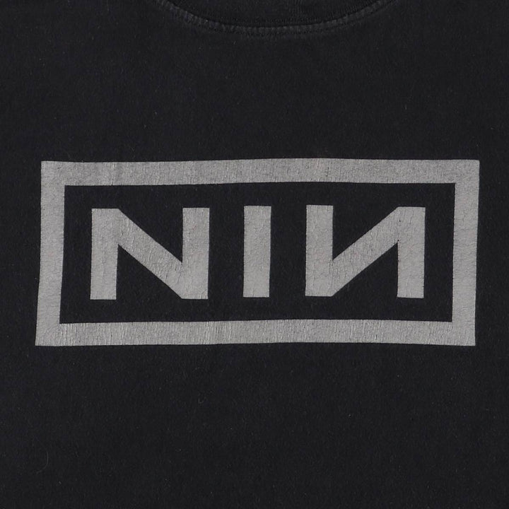 Gildan Soft Style Nine Inch Nails Band T-Shirt, Men's Size Medium cotton black type Vintage Second Hand