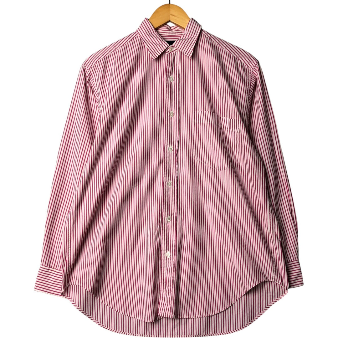 Ralph Lauren long-sleeved cotton striped shirt, women's size XL cotton white type Vintage Second Hand
