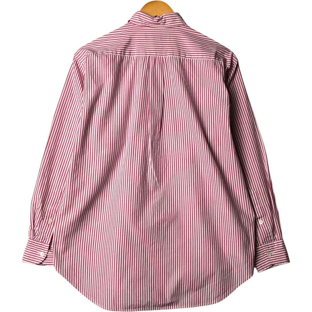 Ralph Lauren long-sleeved cotton striped shirt, women's size XL cotton white type Vintage Second Hand