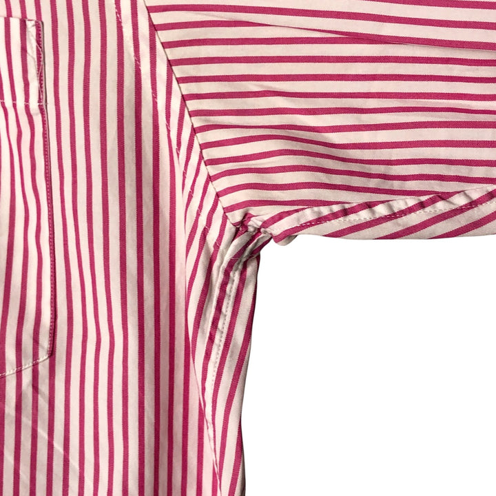 Ralph Lauren long-sleeved cotton striped shirt, women's size XL cotton white type Vintage Second Hand
