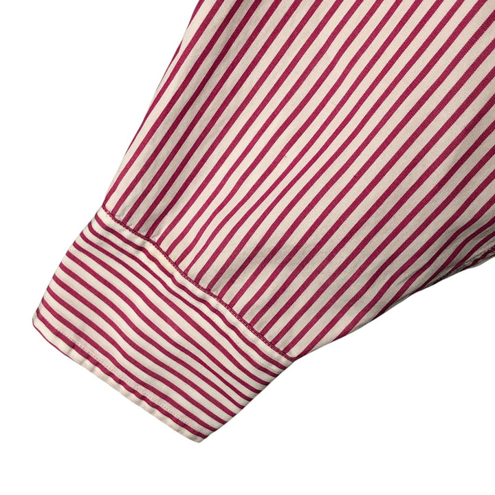 Ralph Lauren long-sleeved cotton striped shirt, women's size XL cotton white type Vintage Second Hand
