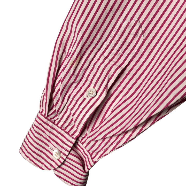 Ralph Lauren long-sleeved cotton striped shirt, women's size XL cotton white type Vintage Second Hand