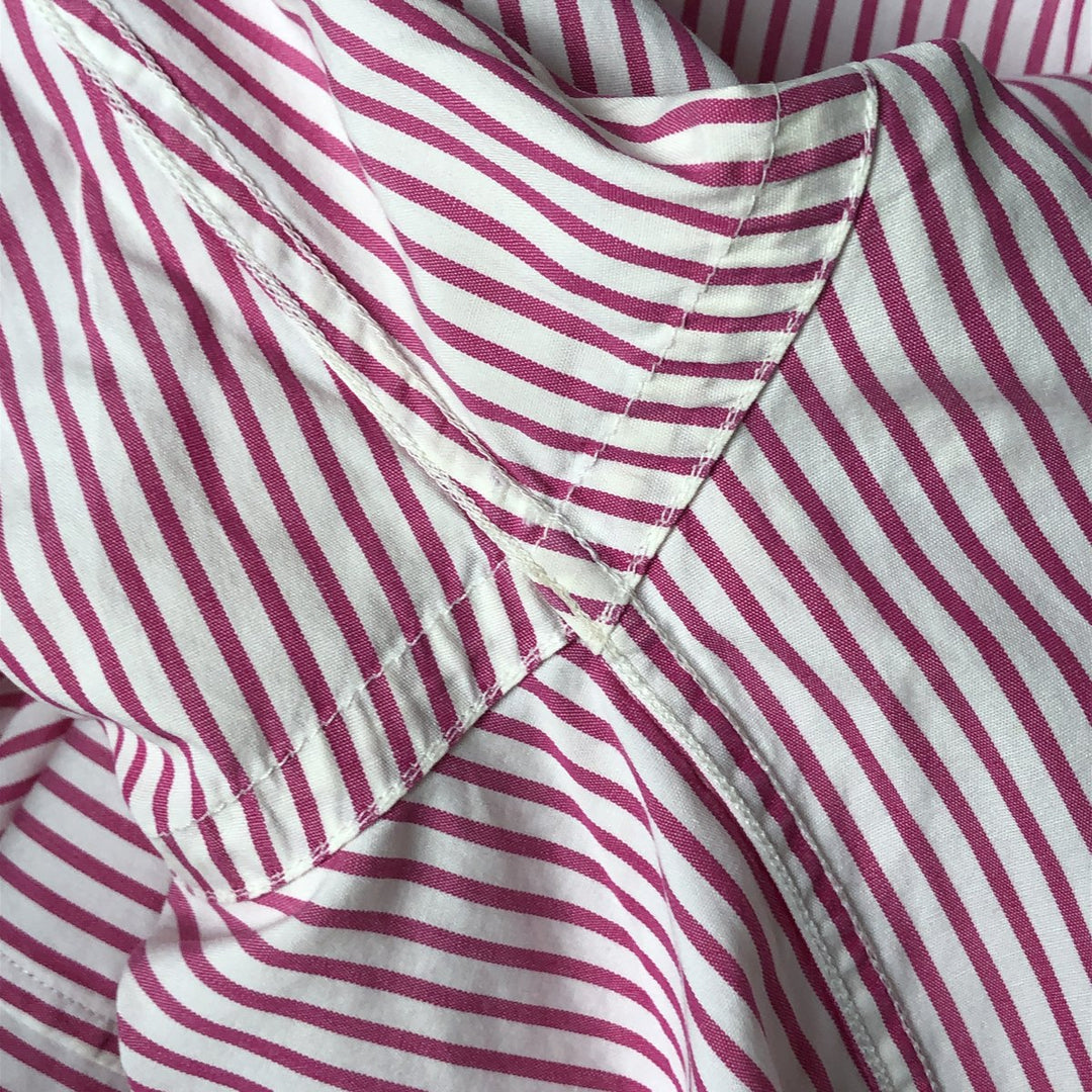 Ralph Lauren long-sleeved cotton striped shirt, women's size XL cotton white type Vintage Second Hand