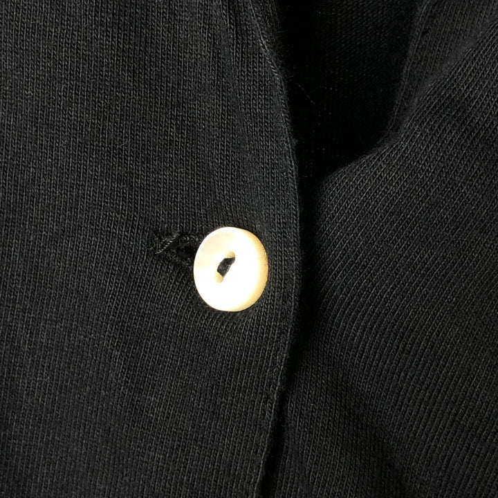 agnes b. PARIS short-sleeved open-collar shirt, women's size S cotton black type Vintage Second Hand