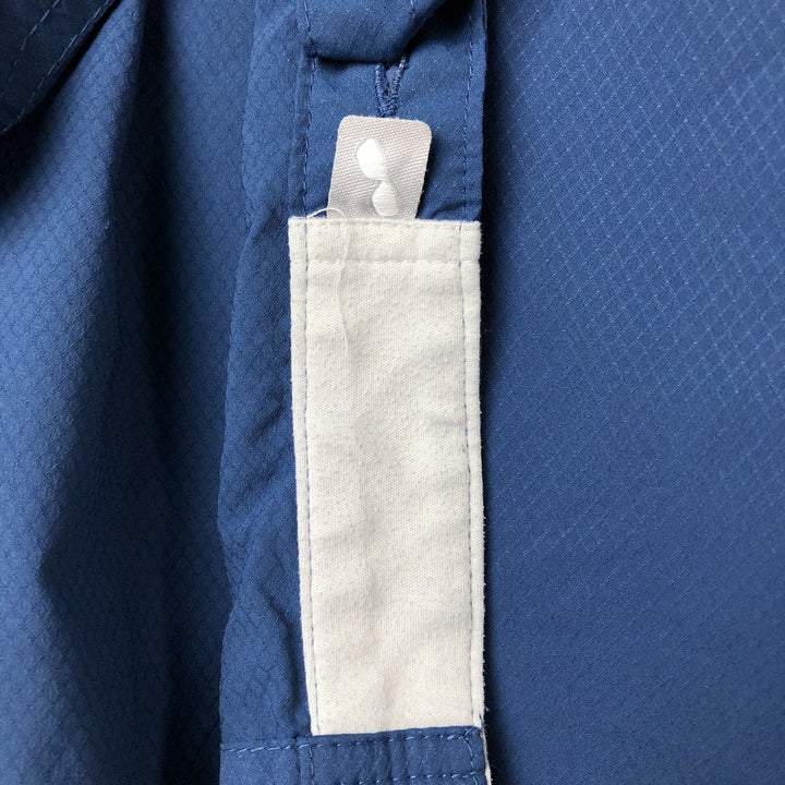 Columbia PFG OMNI-SHADE Short Sleeve Open Collar Fishing Shirt, Men's Size L polyester Navy blue Vintage Second Hand
