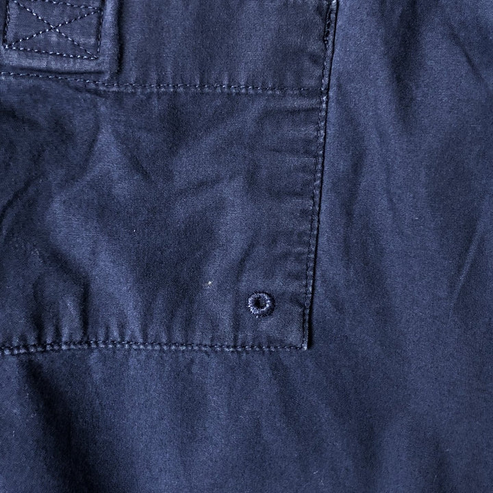 Columbia PFG OMNI-SHADE Hidden Button-Down Short Sleeve Fishing Shirt, Men's XL polyester navy blue type Vintage Second Hand