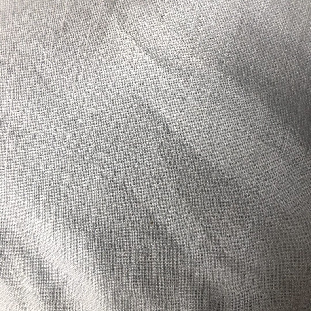 2000'S Banana Republic short-sleeved open-collar linen box shirt, men's size M linen Blue type light blue Vintage Second Hand