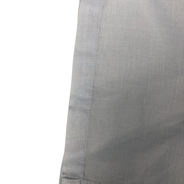 2000'S Banana Republic short-sleeved open-collar linen box shirt, men's size M linen Blue type light blue Vintage Second Hand