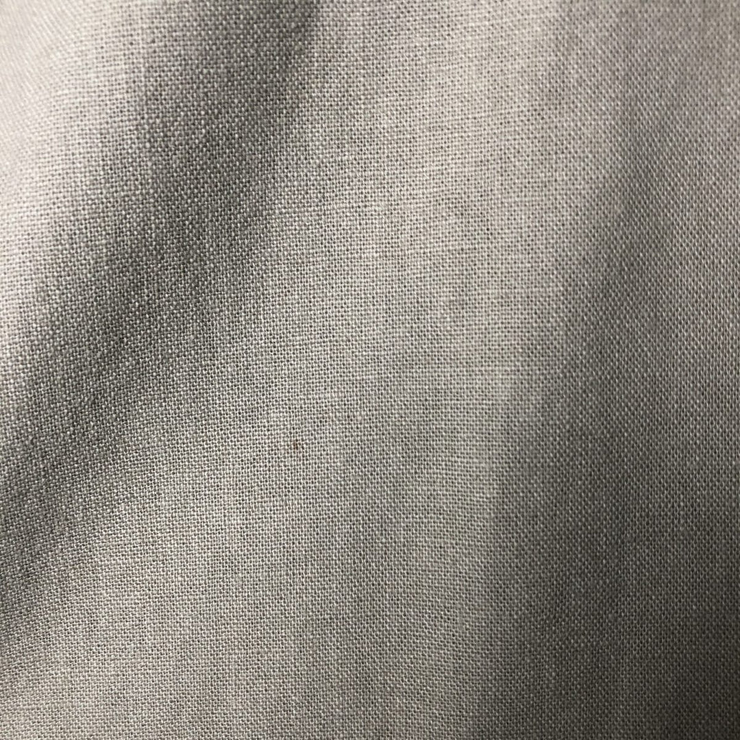 90'S TRUST Short Sleeve Open Collar Rayon and Linen Box Shirt, Men's Size XL, Vintage linen Beige type Vintage Second Hand