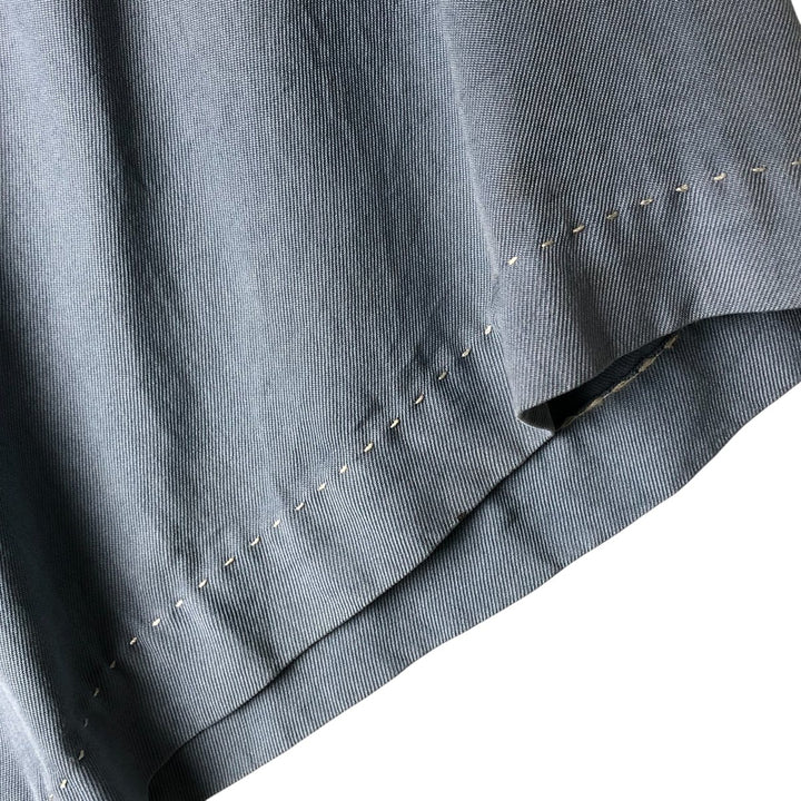 90'S Nat Nast short-sleeved open-collar silk shirt, men's size XL, vintage box shirt silk Blue type light blue Vintage Second Hand
