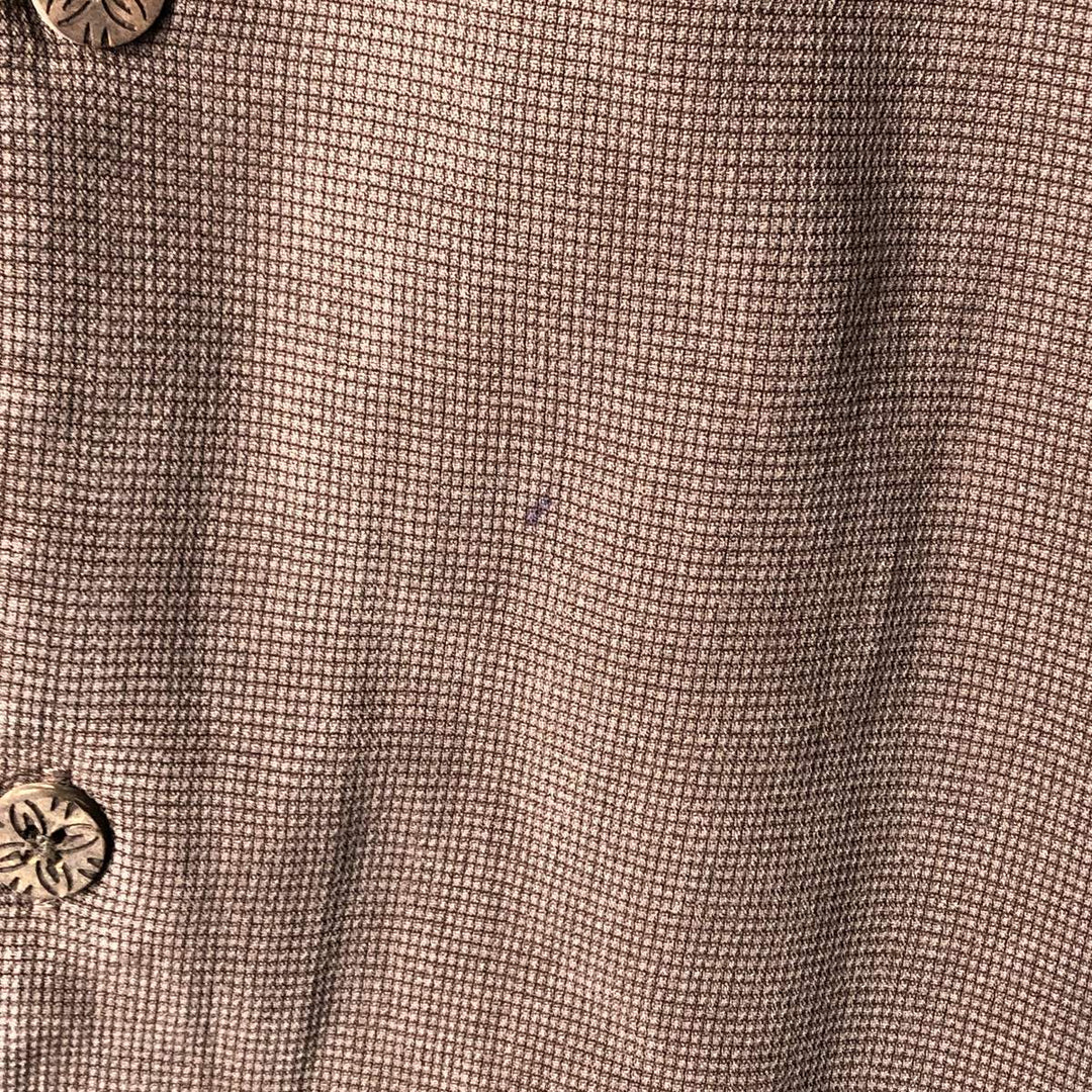 Tommy Bahama short sleeve open collar silk shirt, box shirt, men's size L silk brown type Vintage Second Hand