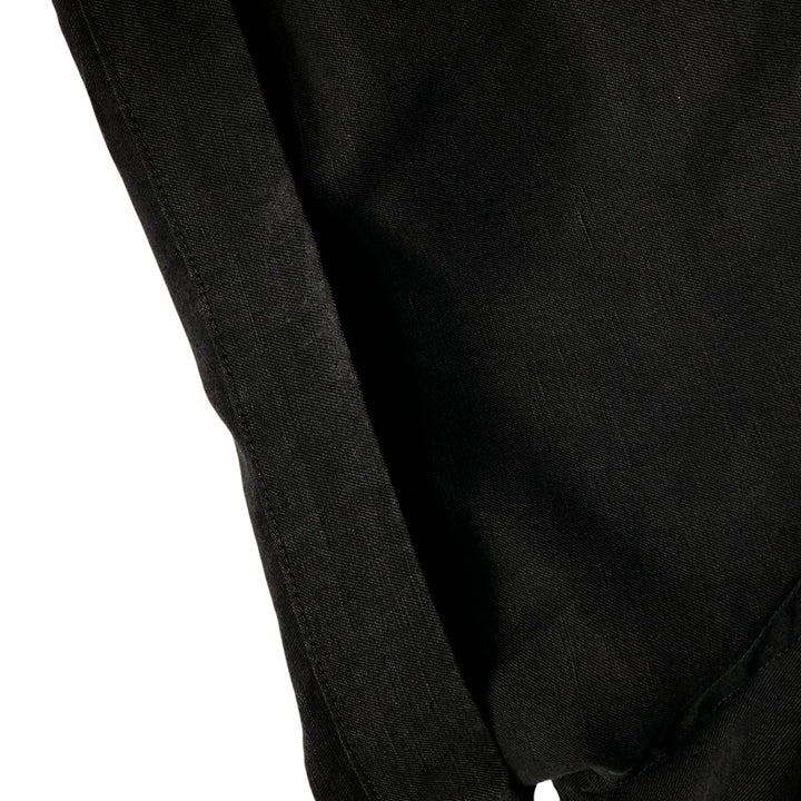 CREMIEUX Short Sleeve Open Collar Silk Shirt, Box Shirt, Men's XL silk black type Vintage Second Hand