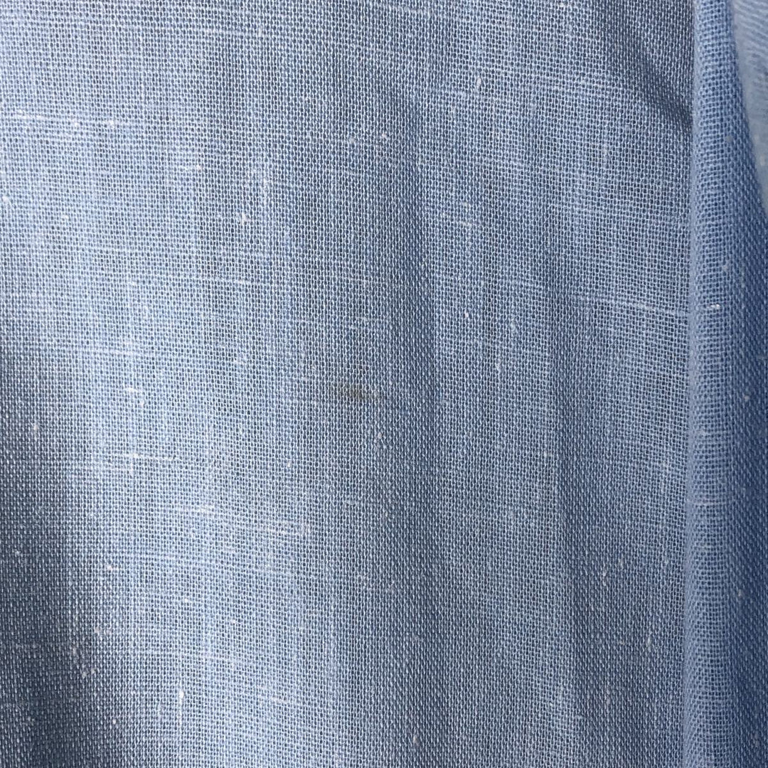 LEGEND by Luvisca Short Sleeve Open Collar Cotton/Polyester Box Shirt, Made in the UK, Men's Size Medium, Vintage polyester Blue type light blue Vintage Second Hand