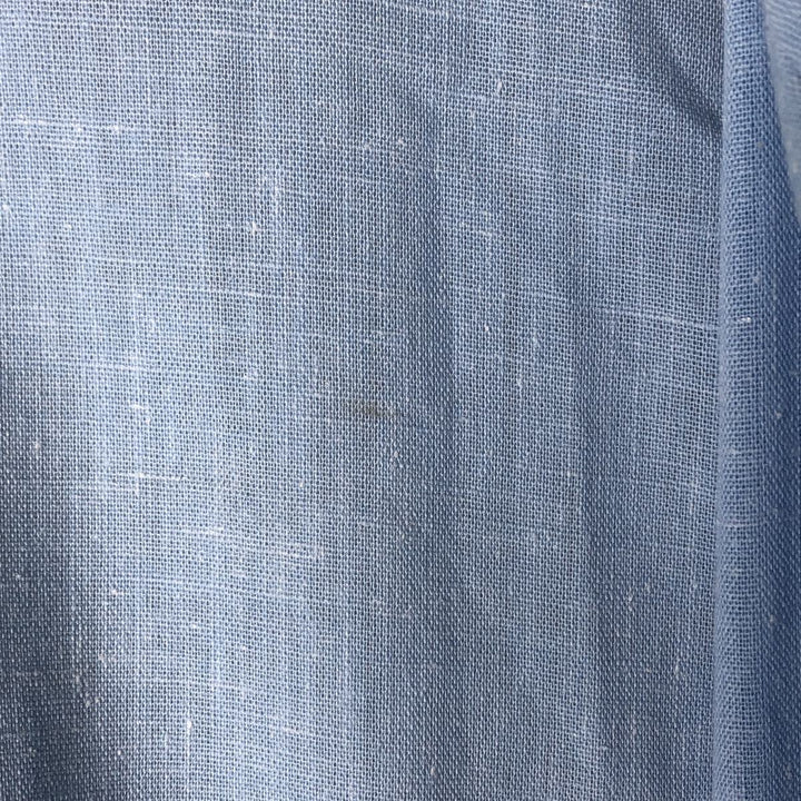 LEGEND by Luvisca Short Sleeve Open Collar Cotton/Polyester Box Shirt, Made in the UK, Men's Size Medium, Vintage polyester Blue type light blue Vintage Second Hand