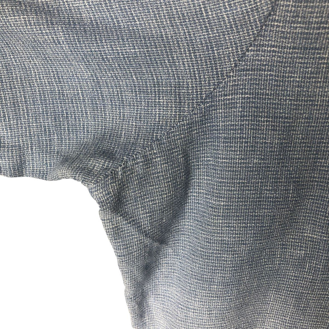 Vintage 60s-70'S Ambassador short-sleeved open-collar box shirt, men's size XL unclear blue type Vintage Second Hand
