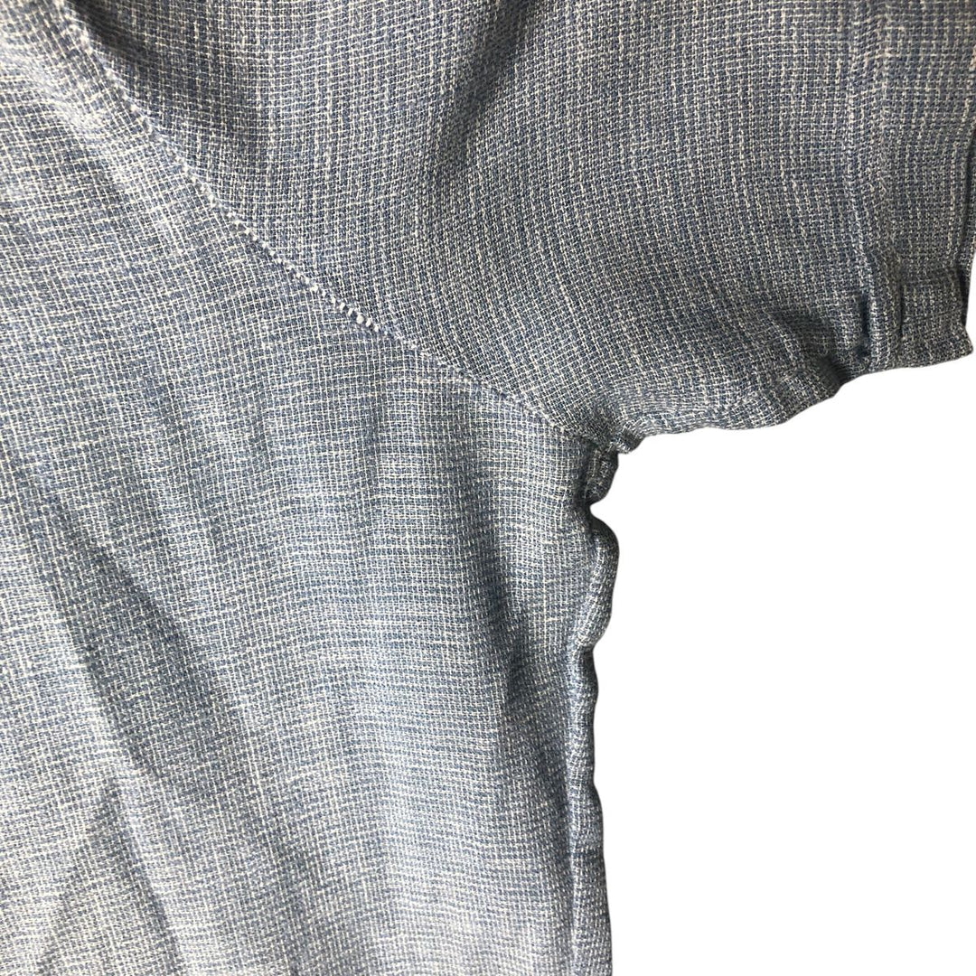 Vintage 60s-70'S Ambassador short-sleeved open-collar box shirt, men's size XL unclear blue type Vintage Second Hand