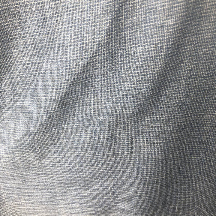 Vintage 60s-70'S Ambassador short-sleeved open-collar box shirt, men's size XL unclear blue type Vintage Second Hand