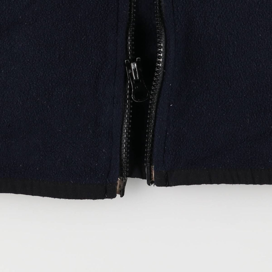 Vintage 90'S Tommy Hilfiger fleece vest, size M, men's polyester navy blue type Vintage Second Hand