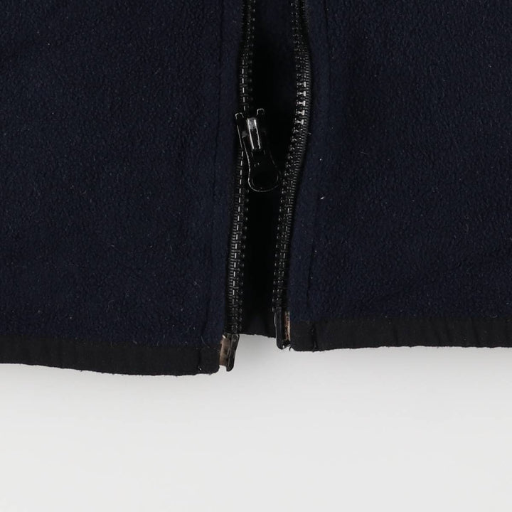 Vintage 90'S Tommy Hilfiger fleece vest, size M, men's polyester navy blue type Vintage Second Hand