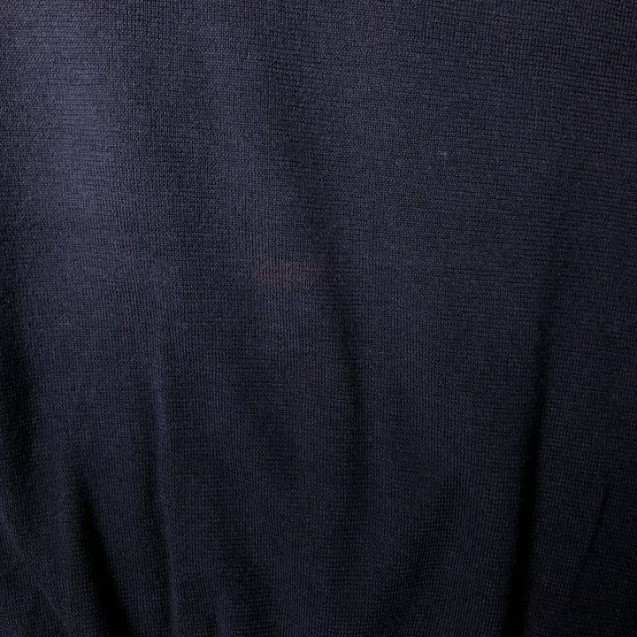 Ralph Lauren POLO RALPH LAUREN CUSTOM SLIM FIT polo knit sweater, men's size XXL Pima Cotton navy blue type Vintage Second Hand