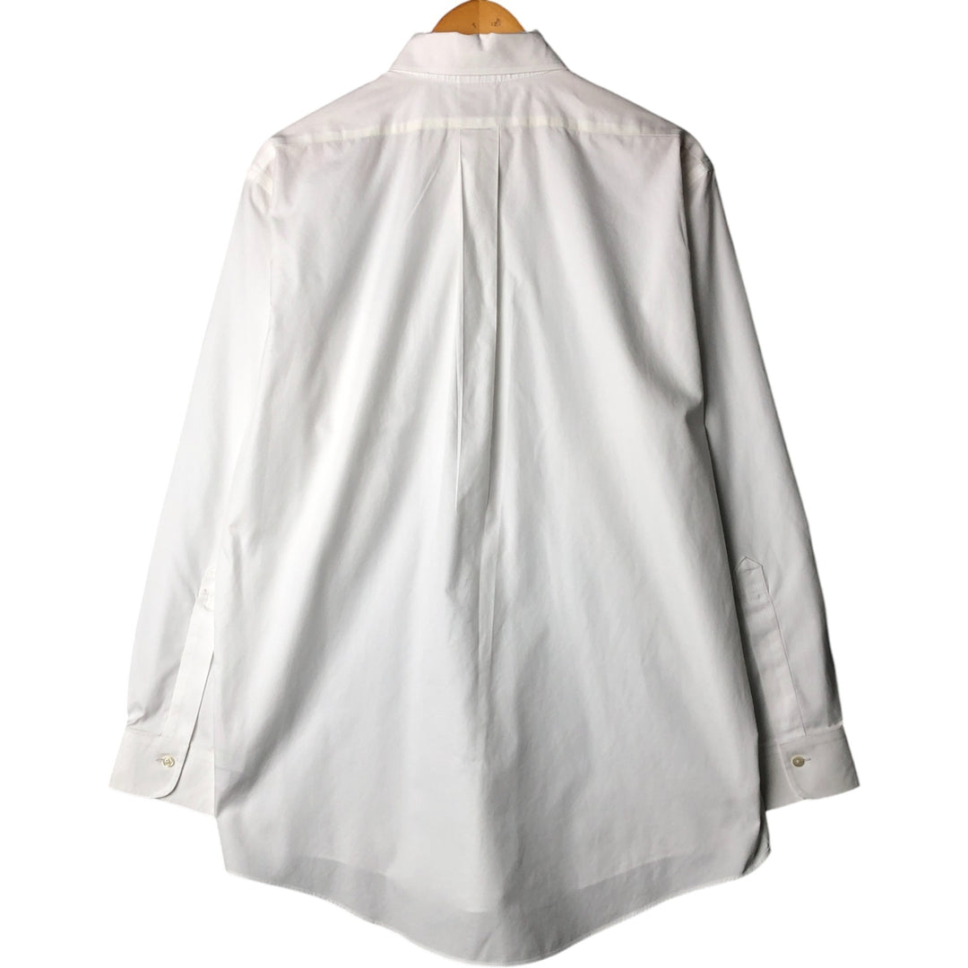 Brooks Brothers Est.1818 Long Sleeve Button Down Shirt, Men's M Size Supima Cotton white type Vintage Second Hand