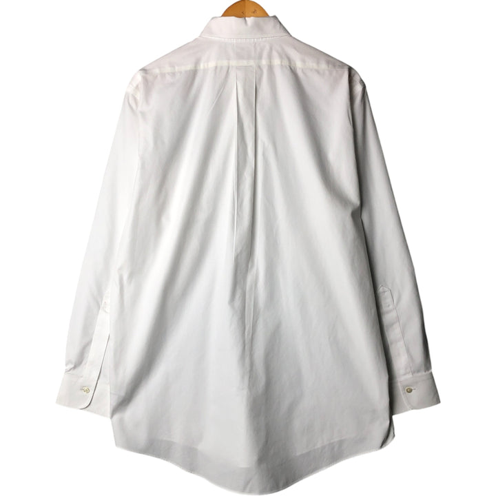 Brooks Brothers Est.1818 Long Sleeve Button Down Shirt, Men's M Size Supima Cotton white type Vintage Second Hand
