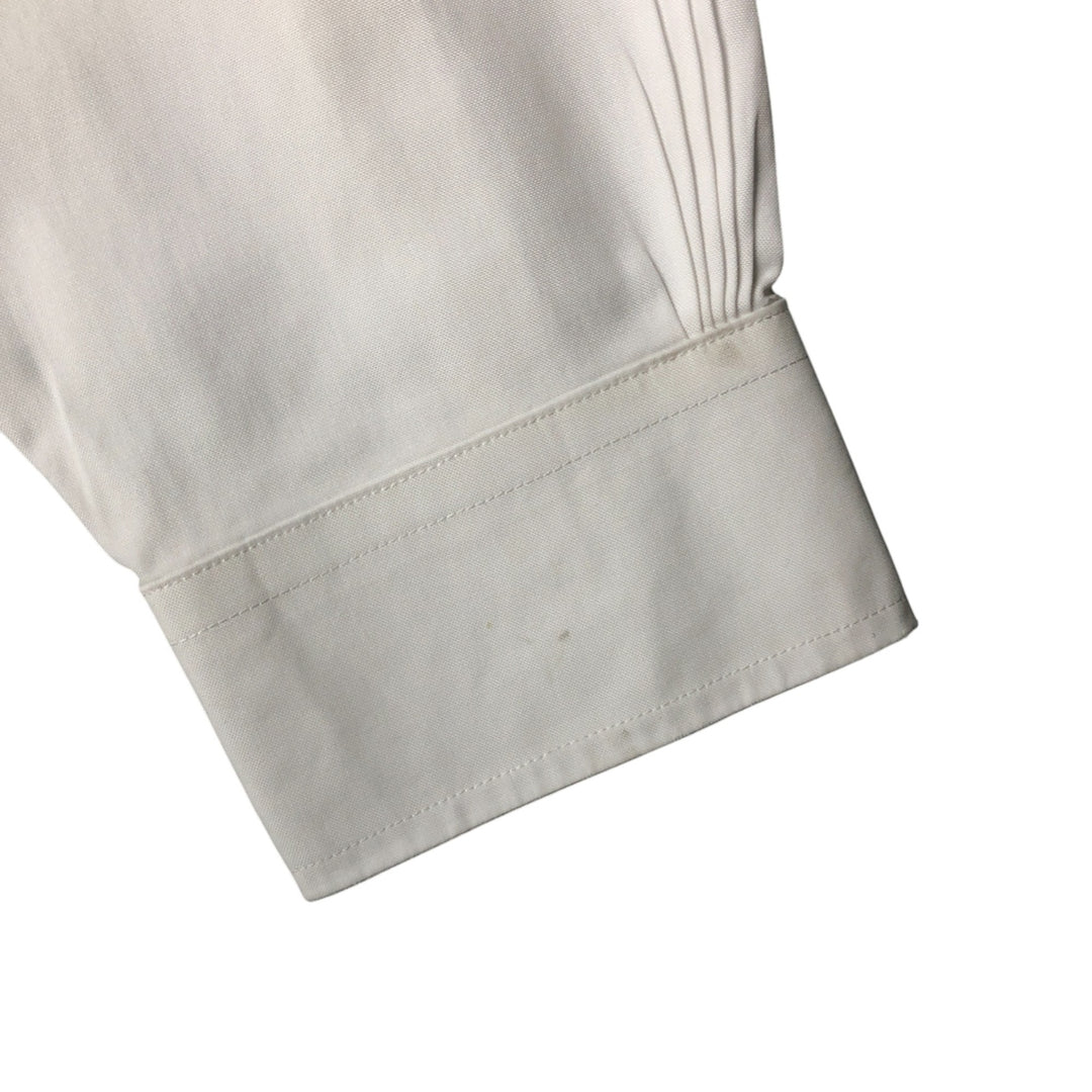 Brooks Brothers Est.1818 Long Sleeve Button Down Shirt, Men's M Size Supima Cotton white type Vintage Second Hand