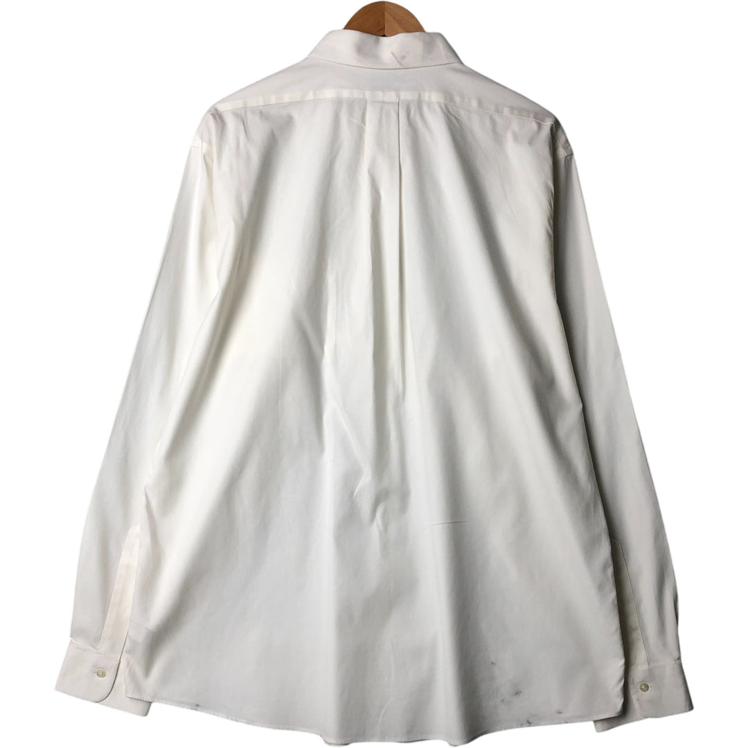 Brooks Brothers Est.1818 Long Sleeve Cotton Shirt, Men's XL Supima Cotton white type Vintage Second Hand