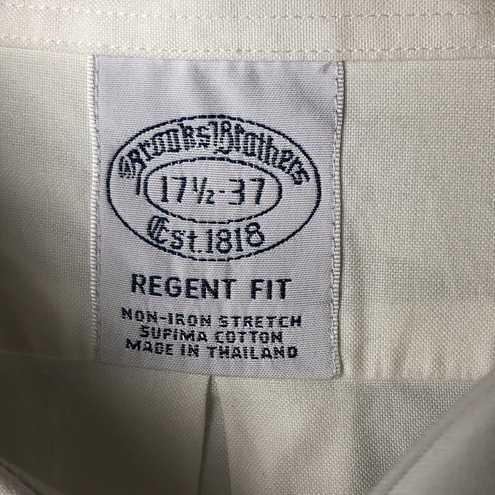 Brooks Brothers Est.1818 Long Sleeve Cotton Shirt, Men's XL Supima Cotton white type Vintage Second Hand