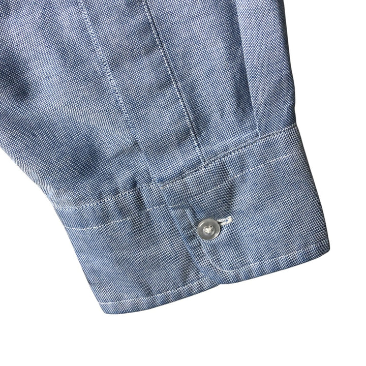 1990'S Vintage LLBean Long Sleeve Button-Down Shirt, Made in USA, Men's XL cotton Blue type light blue Vintage Second Hand