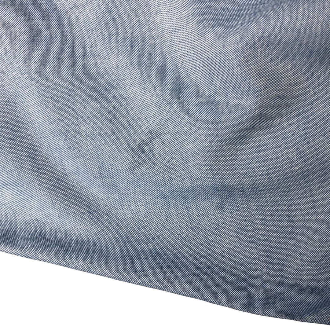 1990'S Vintage LLBean Long Sleeve Button-Down Shirt, Made in USA, Men's XL cotton Blue type light blue Vintage Second Hand