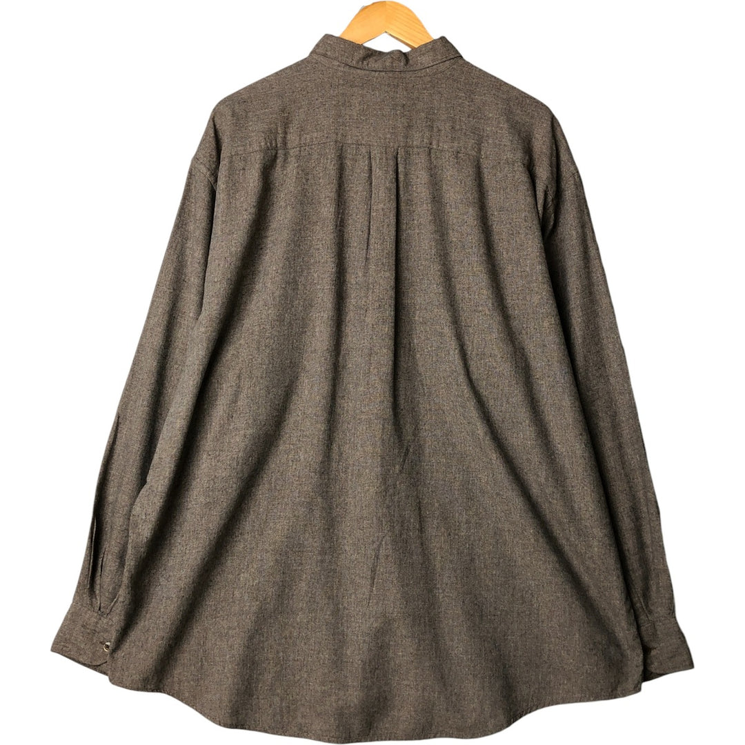 Vintage 90'S Banana Republic long-sleeved cotton shirt, men's size XL cotton gray type Vintage Second Hand