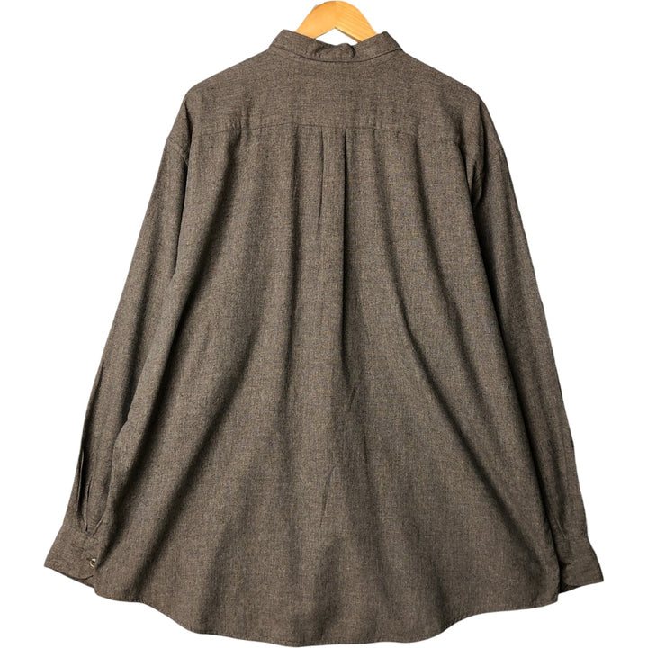 Vintage 90'S Banana Republic long-sleeved cotton shirt, men's size XL cotton gray type Vintage Second Hand