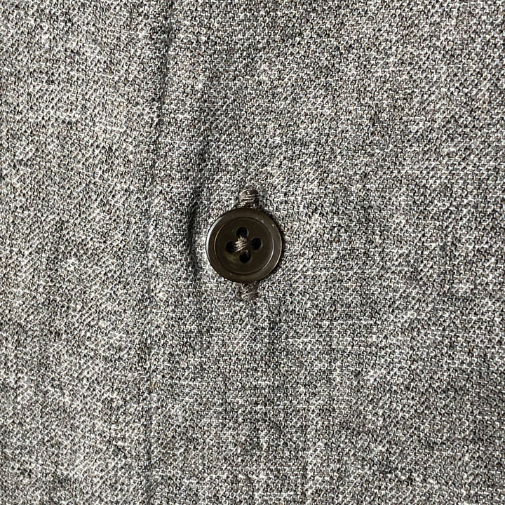 Vintage 90'S Banana Republic long-sleeved cotton shirt, men's size XL cotton gray type Vintage Second Hand