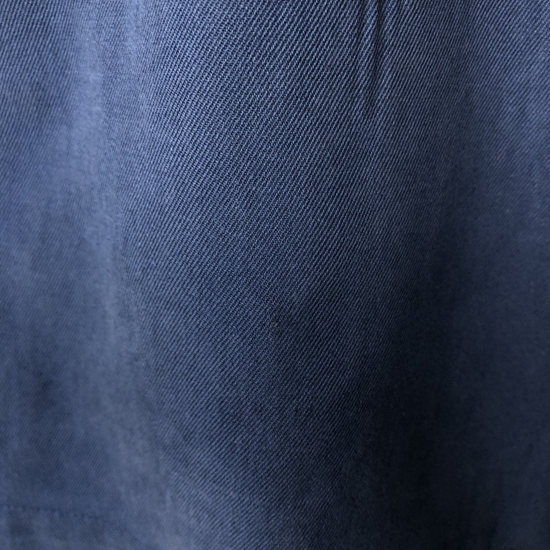 Vintage 90'S Nat Nast American Fit Two-Tone Short Sleeve Open Collar Silk Shirt, Men's Size L silk navy blue type Vintage Second Hand